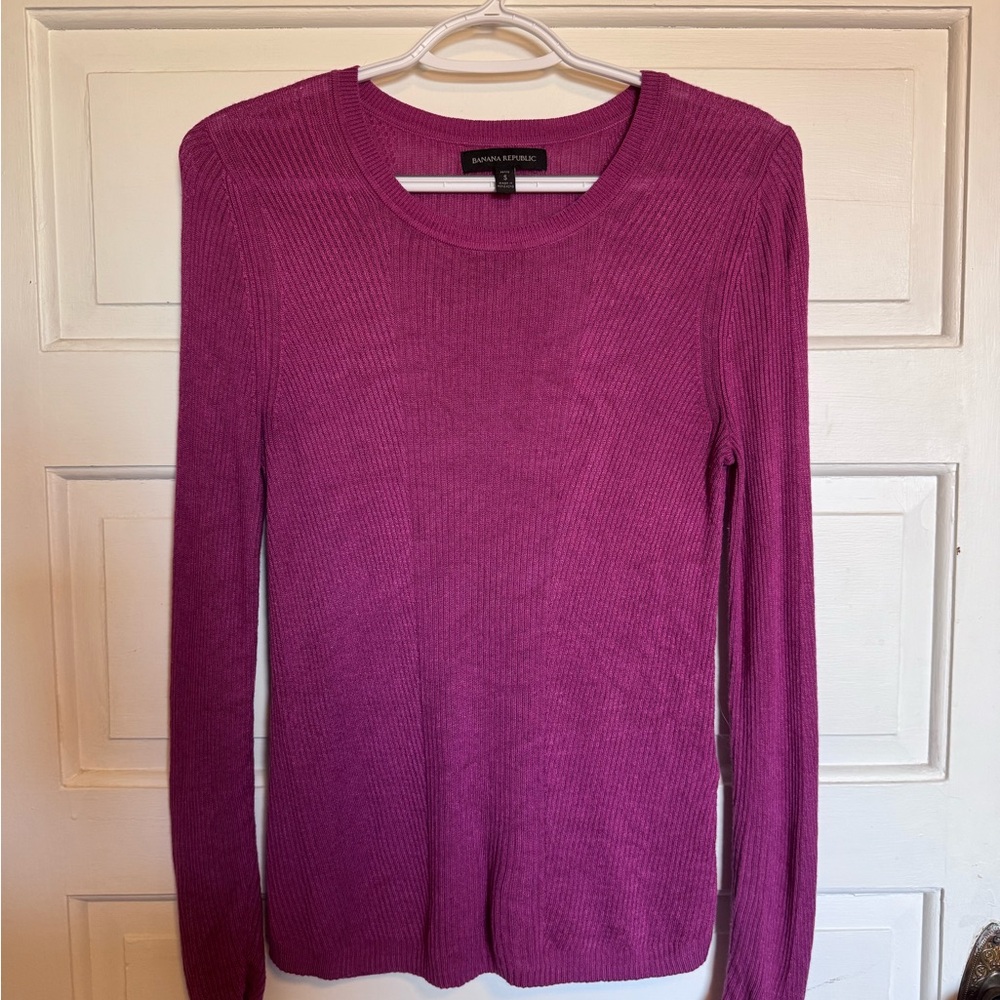 Banana Republic Fuchsia Knit Top